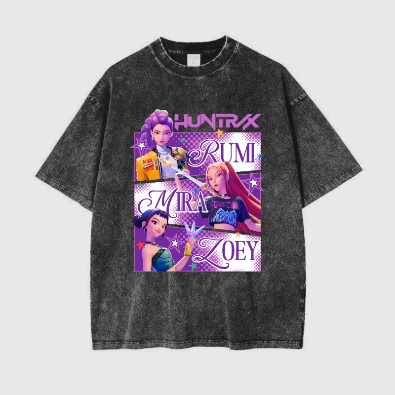 moonlab camiseta negra galaxia huntrix kpop demon hunters moonlab camiseta negra galaxia huntrix kpop demon hunters